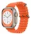 Reloj Inteligente T800 Ultra Smartwatch Carga Inalámbrica – Champagne/Naranja