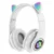 Auriculares Bluetooth Manos Libres Infantil Gatos – Blanco